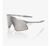 100% Hypercraft Sunglasses Matte stone grey Hiper Silver Mirror Lents