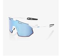 100% Hypercraft SQ Sunglasses White/Blue with Extra Lenses for Running and Outdoor Activities