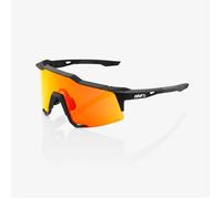 100% Hypercraft SQ Sunglasses with HiPER Lens - Black, Perfect for Running and Outdoor Activities