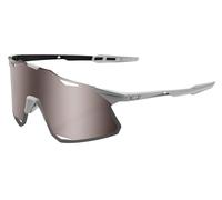 100% Hypercraft Sunglasses Matte stone grey Hiper Silver Mirror Lents