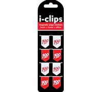 100% i-Clips Magnetic Page Markers (Set of 8 Magnetic Bookmarks)