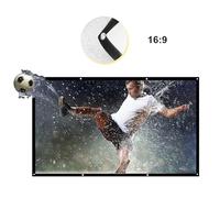 100-I Portable HD Projector Sc - 6:9 Foldable Wall-Mounted Projection Sc for Home Theater, Office, Movies, Indoor & Outdoor Use (100-inch)