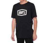 100% Icon Youth Short Sleeve Tee Black