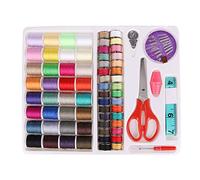 100 in 1 Sewing Accessories Kit, Essential Sewing Supplies Set with Thread Spools/Metal Matching Bobbinsfor/Needles/Scissors/Thimbles and so on, Suitable for Kids, Adults, Beginners, Travel