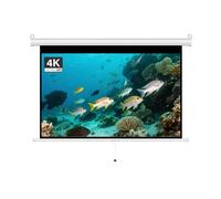 100-Inch Manual Pull-Down Projector Screen, 60-inch Wall-mounted Movie Screen with Auto-locking for Indoor Home Theaters(60 Inch 16: 9)