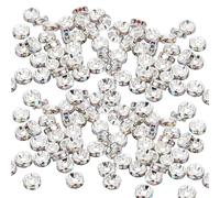 100 Inszene Rhinestone Decorative Spacer Beads Fashion Jewellery Supplies Loose Beads Perfect for Jewellery Making and Projects