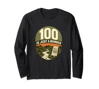 100 is Just a Number Ultramarathon Trail Badge Long Sleeve T-Shirt