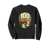 100 Is Just a Number Ultramarathon Trail Badge Sweatshirt