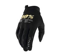 100% iTRACK Adult Gloves (Black, Small)