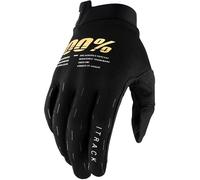 100% iTrack Bicycle Gloves, black, size M