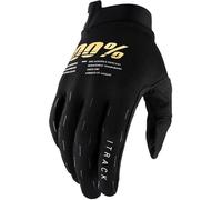 100% iTrack Bicycle Gloves, black, size S