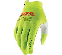 100% iTrack Bicycle Gloves, yellow, size M for Men
