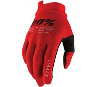 100% iTrack Bicycle Gloves, red, size S