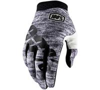100% iTrack Heather Motocross Gloves, grey, size S for Men