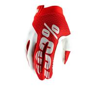 100% ITRACK MOTOCROSS MX BIKE GLOVES - WHITE / RED