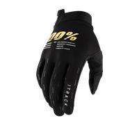 100% iTRACK Adult Gloves (Black, Small)