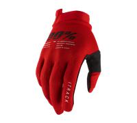 100% iTrack Bicycle Gloves, red, size XL for Men