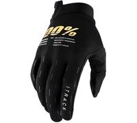 100% iTrack Youth Bicycle Gloves, black, size S