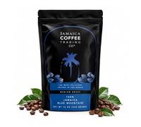 100% Jamaica Blue Mountain Coffee Beans No. 1, 454 Grams - Medium Roast Whole Bean Coffee - Pure Arabica Beans, Small Batch Roasted, JACRA Certified, Low Acidity