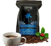 100% JAMAICA BLUE MOUNTAIN COFFEE Beans No. 1, 454 grams - Medium Roast Whole Coffee Bean - 100% Pure Arabica, Small Batch Roasted - JACRA Certified, Low Acidity, Ethically Sourced