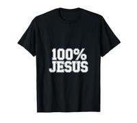 100% Jesus Christian Faith Statement Apparel T-Shirt