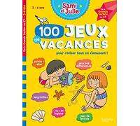 100 Jeux de vacances - Sami et Julie - De la Grande Section au CP - Cahier de vacances 2026: De la Grande Section au CP. Avec 1 crayon