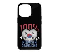 100% Korean Drama King Funny Korea Roots Flag Heart Case for iPhone 13 Pro