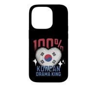 100% Korean Drama King Funny Korea Roots Flag Heart Case for iPhone 14 Pro