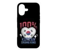 100% Korean Drama King Funny Korea Roots Flag Heart Case for iPhone 17
