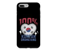100% Korean Drama King Funny Korea Roots Flag Heart Case for iPhone 7 Plus/8 Plus