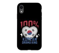 100% Korean Drama King Funny Korea Roots Flag Heart Case for iPhone XR