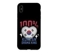 100% Korean Drama King Funny Korea Roots Flag Heart Case for iPhone XS Max