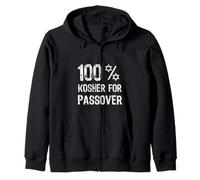 100% Kosher for Passover Jewish Matzah Seder Matzo Balls Zip Hoodie