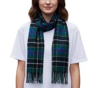 100% Lambswool Extra Long Scarf Made in Scotland - Authentic Scottish Tartans - Soft, Breathable Wool Scarf for Men & Women - Luxurious Tartan - Gift for Christmas (Cornish Hunting Tartan)