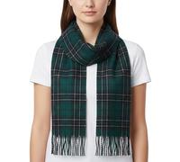 100% Lambswool Extra Long Scarf Made in Scotland - Authentic Scottish Tartans - Soft, Breathable Wool Scarf for Men & Women - Luxurious Tartan - Gift for Christmas (Maclean Hunting Modern Tartan)