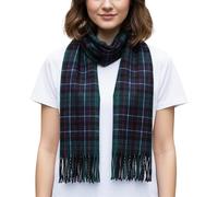 100% Lambswool Extra Long Scarf Made in Scotland - Authentic Scottish Tartans - Soft, Breathable Wool Scarf for Men & Women - Luxurious Tartan - Gift for Christmas (Hunter Tartan)