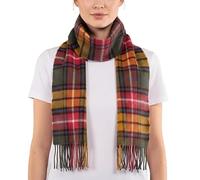 100% Lambswool Extra Long Scarf Made in Scotland - Authentic Scottish Tartans - Soft, Breathable Wool Scarf for Men & Women - Luxurious Tartan - Gift for Christmas (Buchanan Antique Tartan)