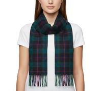 100% Lambswool Extra Long Scarf Made in Scotland - Authentic Scottish Tartans - Soft, Breathable Wool Scarf for Men & Women - Luxurious Tartan - Gift for Christmas (Campbell Cawdor Tartan)