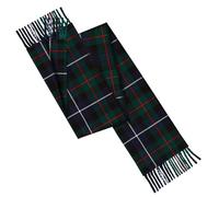 100% Lambswool Tartan scarves made in Scotland - 180x25CM - Green check - All-season essential Smooth Extra Long Scarf - Valentines day, Mothers day, Wedding Gift (Robertson Hunting - Green check )