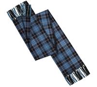 100% Lambswool Tartan scarves made in Scotland - 180x25CM - Green check - All-season essential Smooth Extra Long Scarf - Valentines day, Mothers day, Wedding Gift (Clergy Ancient - Green check )