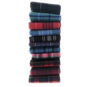 100% Lambswool Tartan scarves made in Scotland - 180x25CM - Green check - All-season essential Smooth Extra Long Scarf - Valentines day, Mothers day, Wedding Gift (Murray of Atholl Modern)