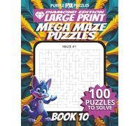 100 Large Font Large Maze Puzzles Challenge for Adults Seniors Young Adults and Teens - Book 10: Large Print, Easy-to-Read Format, Improve memory, ... Ultimate Large Print Maze Puzzle Book Series)
