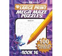 100 Large Font Large Maze Puzzles Challenge for Adults Seniors Young Adults and Teens - Book 16: Large Print, Easy-to-Read Format, Improve memory, ... Ultimate Large Print Maze Puzzle Book Series)