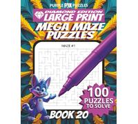 100 Large Font Large Maze Puzzles Challenge for Adults Seniors Young Adults and Teens - Book 20: Large Print, Easy-to-Read Format, Improve memory, ... Ultimate Large Print Maze Puzzle Book Series)