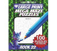 100 Large Font Large Maze Puzzles Challenge for Adults Seniors Young Adults and Teens - Book 22: Large Print, Easy-to-Read Format, Improve memory, ... Ultimate Large Print Maze Puzzle Book Series)