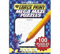 100 Large Font Large Maze Puzzles Challenge for Adults Seniors Young Adults and Teens - Book 24: Large Print, Easy-to-Read Format, Improve memory, ... Ultimate Large Print Maze Puzzle Book Series)