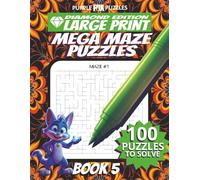 100 Large Font Large Maze Puzzles Challenge for Adults Seniors Young Adults and Teens - Book 5: Large Print, Easy-to-Read Format, Improve memory, ... Ultimate Large Print Maze Puzzle Book Series)