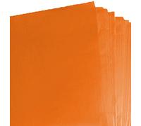 100 Large Sheets Of Acid Free Orange Tissue Wrapping Paper - Size 500mm x 750mm 20" x 30" 18gsm - Gift Parcel Packing Packaging Art Craft Wrap