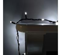 100 LED 8m Premier Christmas Connectable Outdoor Static Lights in Cool White Samuel Alexander White One Size