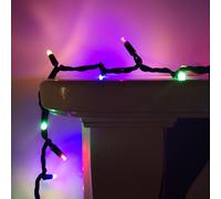 100 LED 8m Premier Christmas Connectable Outdoor Static Lights in Multicoloured Samuel Alexander Multi One Size